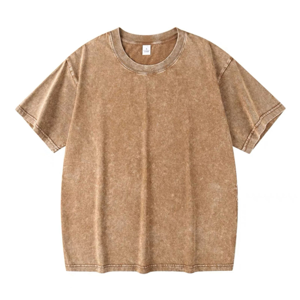Vintage Wash Cotton Oversized Short Sleeve T-shirt